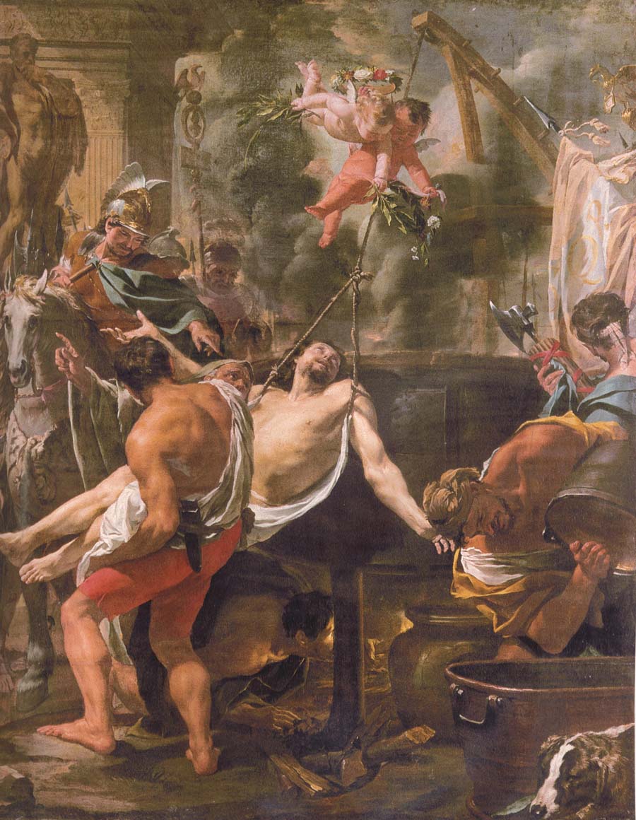 Brun, Charles Le The Martyrdom of st john the evangelist at the porta Latina